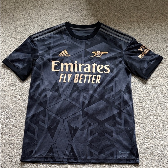 adidas Other - Arsenal G. Jesus Black & Gold Training Jersey Youth 15-16Y -